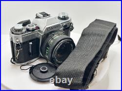 Canon AE-1 35 mm Camera 50mm f1.8 FD Lens & vintage strap FILM Tested