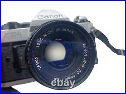 Canon AE-1 35mm Film Camera with Canon 50mm f/1.8 Lens SLR Vintage with Strap