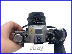 Canon AE-1 35mm Film Camera with Canon 50mm f/1.8 Lens SLR Vintage with Strap