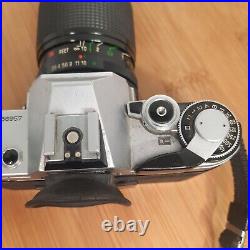 Canon AE-1 35mm Film Camera with Vivitar Macro 28-90mm 12.8 Lens Japan Vintage