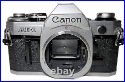 Canon AE-1 35mm Film SLR Camera With Canon 50mm F1.8 Lens & Cover Vintage 1970's