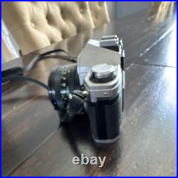 Canon AE-1 35mm SLR Film Camera Black Silver with Canon Lens Vintage Photography