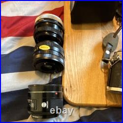 Canon AE-1 35mm SLR Film Camera Silver Black with Lenses and Accessories unteste