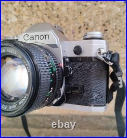 Canon AE-1 AE1 35mm SLR Film Camera with Canon 50mm f/1.4 FD Lens