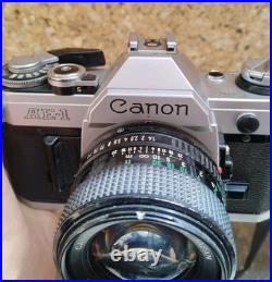 Canon AE-1 AE1 35mm SLR Film Camera with Canon 50mm f/1.4 FD Lens