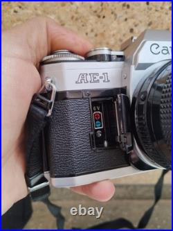 Canon AE-1 AE1 35mm SLR Film Camera with Canon 50mm f/1.4 FD Lens