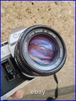 Canon AE-1 AE1 35mm SLR Film Camera with Canon 50mm f/1.4 FD Lens