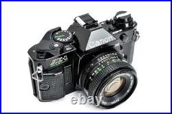 Canon AE-1 AE1 Program Black 35mm Vintage SLR Best Film Camera + 50mm Lens Japan
