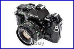 Canon AE-1 AE1 Program Black 35mm Vintage SLR Best Film Camera + 50mm Lens Japan Canon AE-1 AE1 Program Black 35mm Vintage SLR Best Film Camera + 50mm Lens Japan