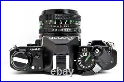 Canon AE-1 AE1 Program Black 35mm Vintage SLR Best Film Camera + 50mm Lens Japan