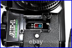 Canon AE-1 AE1 Program Black 35mm Vintage SLR Best Film Camera + 50mm Lens Japan