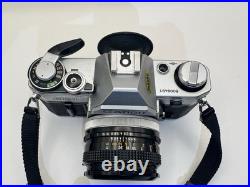 Canon AE-1 Black Silver SLR Camera FD 50mm 11.8 S. C. Lens Vintage Film Tested