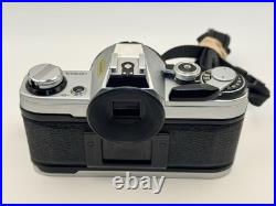 Canon AE-1 Black Silver SLR Camera FD 50mm 11.8 S. C. Lens Vintage Film Tested Canon AE-1 Black Silver SLR Camera FD 50mm 11.8 S. C. Lens Vintage Film Tested