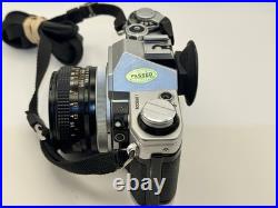 Canon AE-1 Black Silver SLR Camera FD 50mm 11.8 S. C. Lens Vintage Film Tested