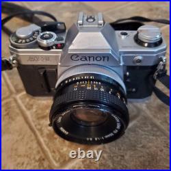 Canon AE-1 Film Camera with 3 Lenses & More Vintage WORKING