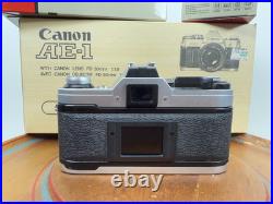 Canon AE-1 Kit Vintage 35mm Camera Original Box with 50mm Lens