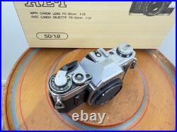 Canon AE-1 Kit Vintage 35mm Camera Original Box with 50mm Lens