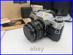 Canon AE-1 Kit Vintage 35mm Camera Original Boxes with 50mm And 75-250 Lens