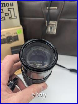 Canon AE-1 Kit Vintage 35mm Camera Original Boxes with 50mm And 75-250 Lens