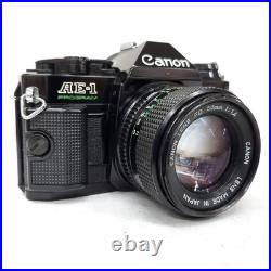 Canon AE-1 PROGRAM Film Camera with Canon FD 50mm 1 4 Lens Vintage Condition