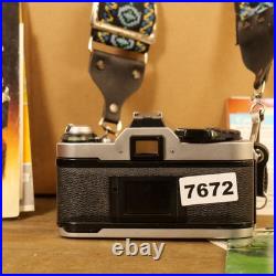 Canon AE-1 Program 35mm SLR Camera w 50mm 1.8 Lens Strap Manuals Vintage Works