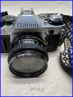 Canon AE-1 Program 35mm SLR Film Camera FD 50mm 11.8 Lens Vintage Japan AE1