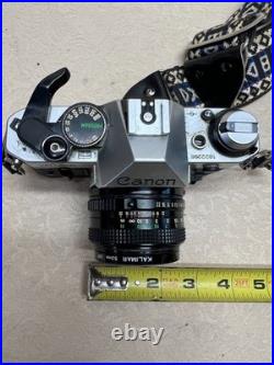 Canon AE-1 Program 35mm SLR Film Camera FD 50mm 11.8 Lens Vintage Japan AE1