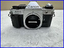 Canon AE-1 Program Film Camera & 50mm f/1.8 Lens VTG Retro Photography WORKS