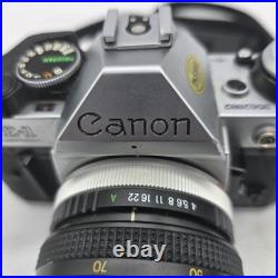 Canon AE-1 Program Hanimex 28-70mm Vintage Camera 14 Macro Lens With Sunpak Flash Canon AE-1 Program Hanimex 28-70mm Vintage Camera 14 Macro Lens With Sunpak Flash