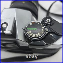 Canon AE-1 Program Hanimex 28-70mm Vintage Camera 14 Macro Lens With Sunpak Flash