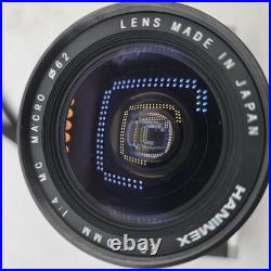 Canon AE-1 Program Hanimex 28-70mm Vintage Camera 14 Macro Lens With Sunpak Flash