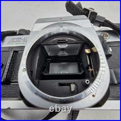 Canon AE-1 Program Hanimex 28-70mm Vintage Camera 14 Macro Lens With Sunpak Flash