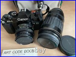 Canon AL-1 SLR Camera with Standard Zoom Lens and Bag Vintage Photography