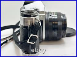 Canon AT-1 35 mm Camera 50mm f1.8 FD Lens & vintage strap FILM Tested