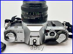 Canon AT-1 35 mm Camera 50mm f1.8 FD Lens & vintage strap FILM Tested