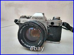 Canon Camera AE-1 ae1 35 mm Film Photography Vintage 50 mm Lens Fujifilm 1980s