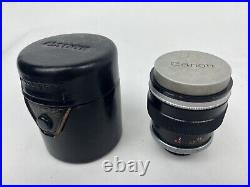 Canon Camera Co. Lens C-16 50mm 11.4 No. 10330 Made On Japan With Case Working