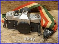 Canon Camera Kit Vintage Working 1970s Canon FTb-N 35MM SLR Film Camera, 2 Len