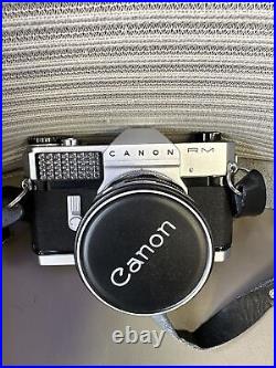 Canon Canonflex RM Vintage 35mm SLR Film Camera With 50mm 11.8 Lens WOW
