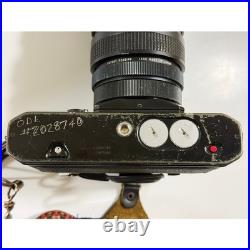 Canon EF 35mm Film SLR Camera Black Vintage Macro 35-105mm Zoom Lens Strap