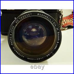 Canon EF 35mm Film SLR Camera Black Vintage Macro 35-105mm Zoom Lens Strap