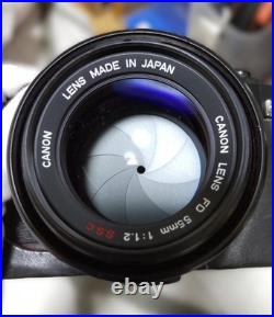 Canon F-1 Camera Body with FD 55mm F1.2 SSC Lens Vintage Kit Mint