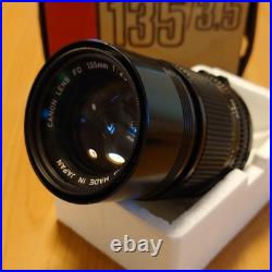 Canon FD 135mm f3.5 Lens Vintage Camera Accessory Excellent Condition