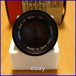 Canon FD 135mm f3.5 Lens Vintage Camera Accessory Excellent Condition