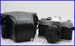 Canon FTb QL 35mm SLR Film Camera with 50mm f/1.8 Lens & Case Vintage Classic