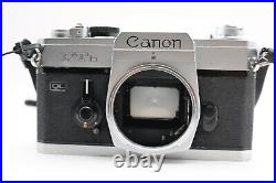 Canon FTb QL 35mm SLR Film Camera with 50mm f/1.8 Lens & Case Vintage Classic