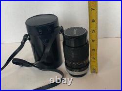 Canon Lens Vintage Japan FD 135mm camera 135 mm SC 13.5 leather case strap GAB