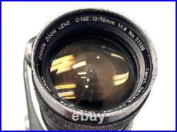 Canon Scoopic-16 16mm Vintage Film Movie Camera + 13-76mm C-16E Lens