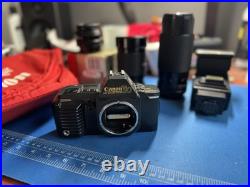 Canon T70 Film Camera And Lenses Combo! With Rare Vintage Canon Fanny Pack Canon T70 Film Camera And Lenses Combo! With Rare Vintage Canon Fanny Pack