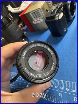 Canon T70 Film Camera And Lenses Combo! With Rare Vintage Canon Fanny Pack Canon T70 Film Camera And Lenses Combo! With Rare Vintage Canon Fanny Pack